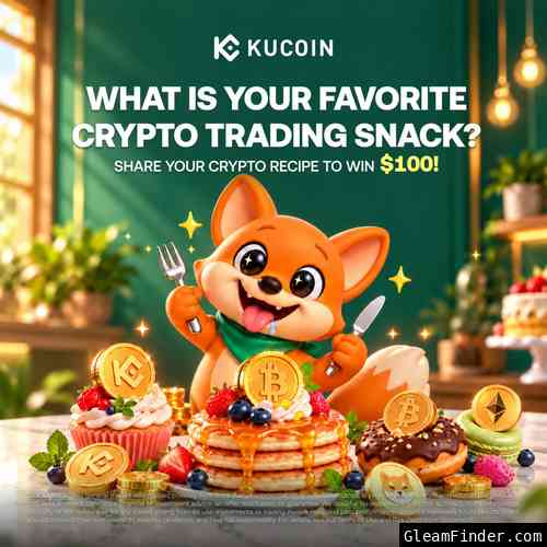 KuCoin #FoodForYourThought Crypto Meme — Win Share of 100 USDT