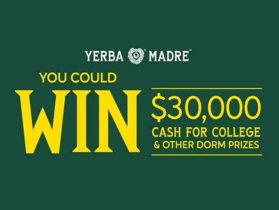 Yerba Mate Cash For College Sweepstakes — Win $30,000 Cash