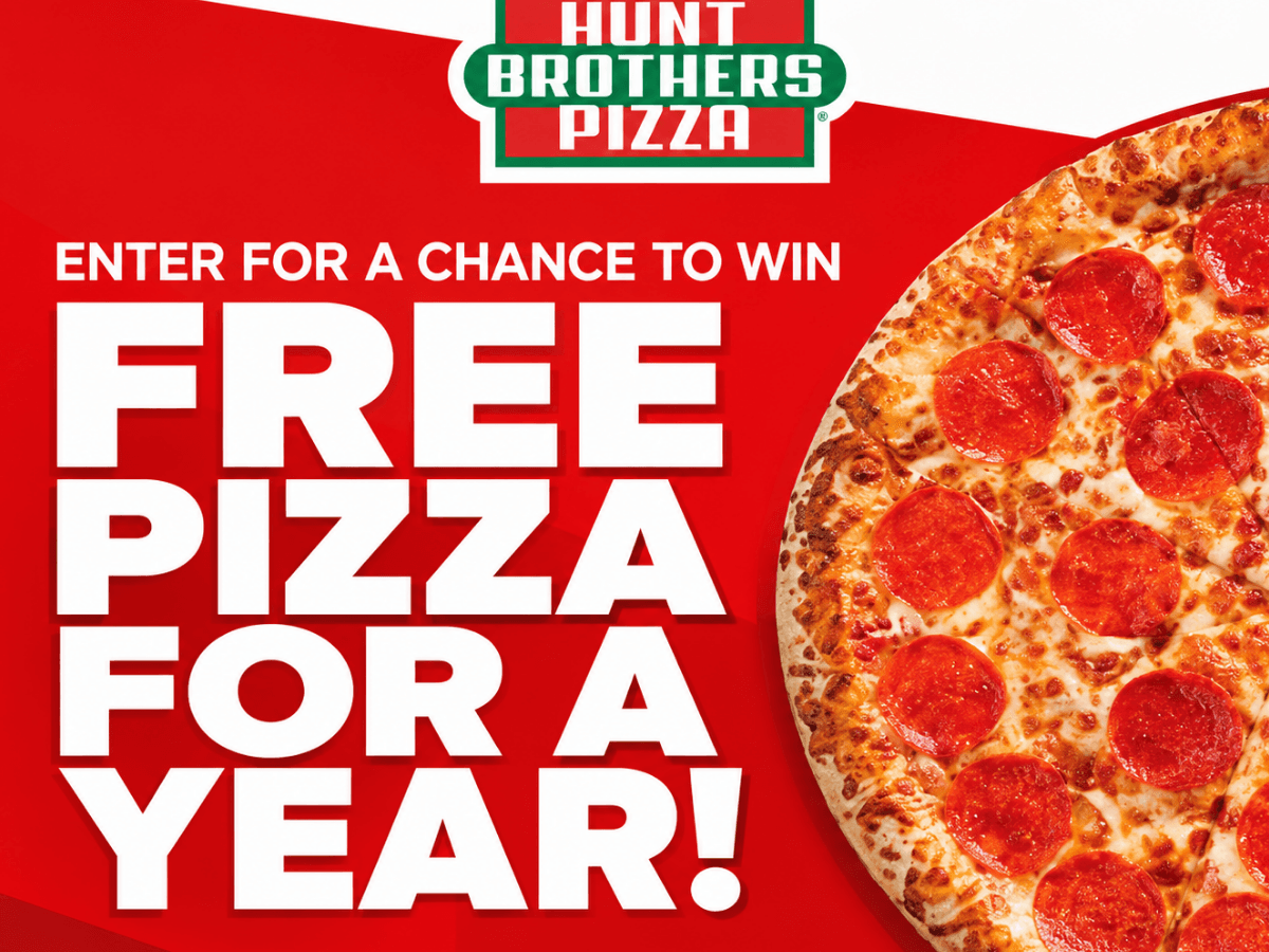 Hunt Brothers Pizza — Win Free Pizza for a Year