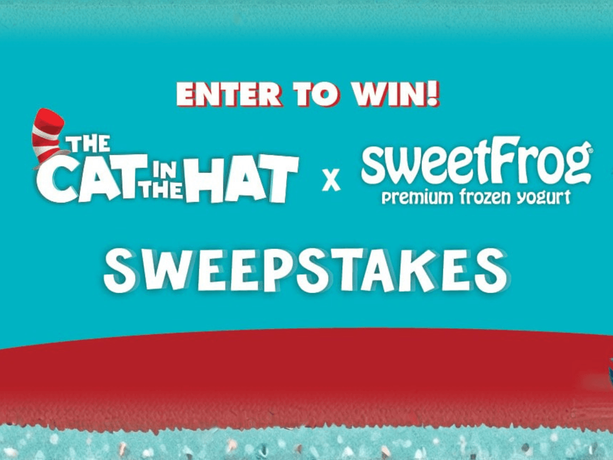 SweetFrog & The Cat in the Hat Prize Pack Sweepstakes — Win Merchandise & $50 Gift Card